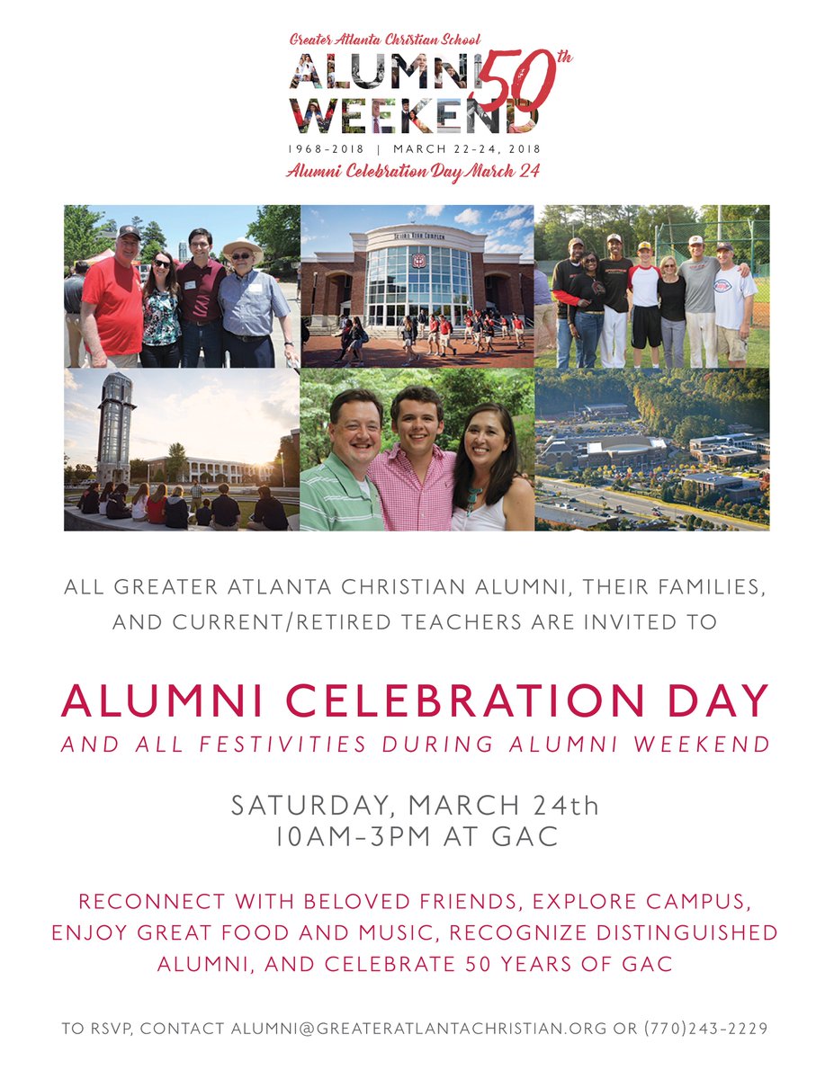 All alumni, their families, and current/retired teachers are invited to a big, free, 50th anniversary event: Alumni Celebration Day on Sat. March 24th 10-3pm. Food trucks, campus tours, beloved friends, and much more. Did we mention it's free? RSVP @ eventbrite.com/e/alumni-celeb…