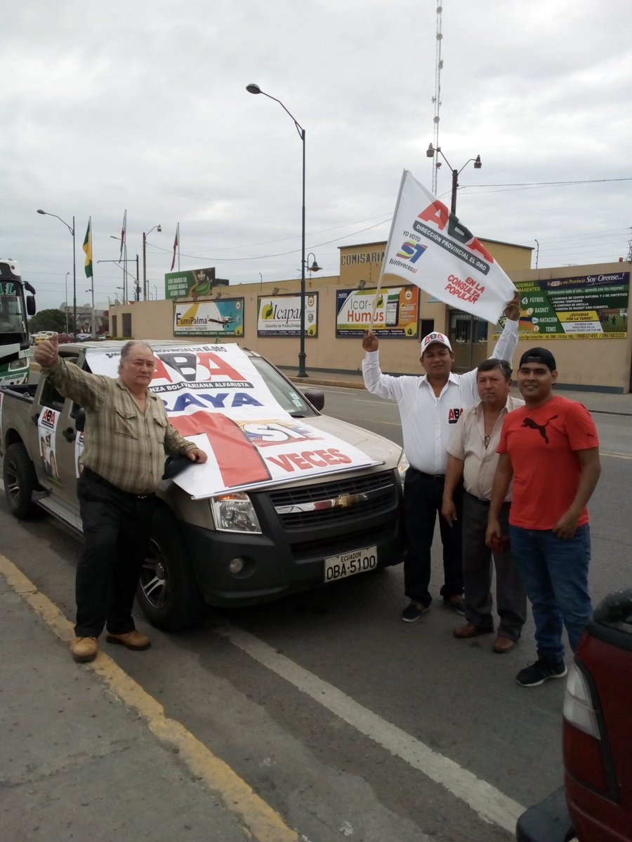 FrenteAba's tweet photo. Gran cierre de campaña ABA Direccion Provincial El Oro con la conduccion de nuestro lider Cap. Enrique Izquierdo y el Ing. Roberto Santacruz #SiRotundo #Si7VecesSi y a nuestra Lider Nacional la Vicepresidenta Maria Alejandra Vicuña @marialevicuna @leovicuna @Lenin @MCarvajal_A https://t.co/jLzBaWCsoy