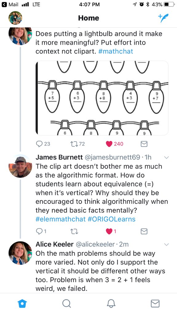 TatMaylor's tweet photo. I don’t know if there’s a way to retweet the three tweets together, so screenshot it is!
Love this conversation. The effort was in the wrong place. Opportunity missed.
#ShiftThisBookStudyBES
#KidsDeserveIt
@alicekeeler
@Beulah_ES
#ECSDFL https://t.co/uJE5N3TOB9