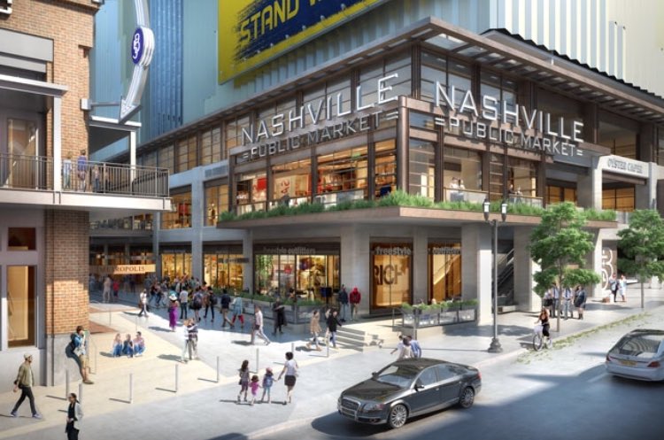 OutKickBets's tweet photo. Nashville’s first ever Food Hall will be coming to the new 5th + Broadway development. It will feature more than 30 food stalls and a cocktail bar with an onsite craft brewery.

Details: https://t.co/GvghsTxUN2 https://t.co/3vUhLCKeG8