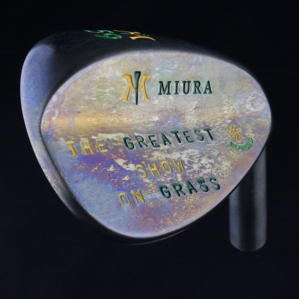 MiuraGolfInc's tweet photo. In honor of the @WMPhoenixOpen we are giving away this 1/1 torched wedge 🔥
To Win: Follow @MiuraGolfInc, retweet &amp; tag three friends! Head to our Instagram for another chance to win. Winner will be announced Sunday. #MiuraGolf #DiscoverPerfection #WasteManagement #Golf #Giveaway https://t.co/dU2BrkvmEm