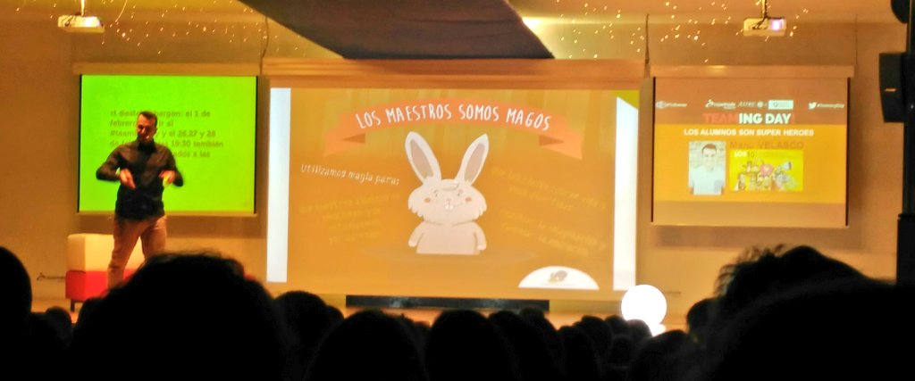 "Los proyectos educativos fracasan si no tienen TIC: Ternura, Interés y Cariño" Gracias a <a href="/Manu___Velasco/">Manu Velasco</a> y <a href="/teamingday/">Teaming Day</a> por recordarnos la magia de la educación #TeamingDay <a href="/LaSalle_Burgos/">La Salle Burgos</a>