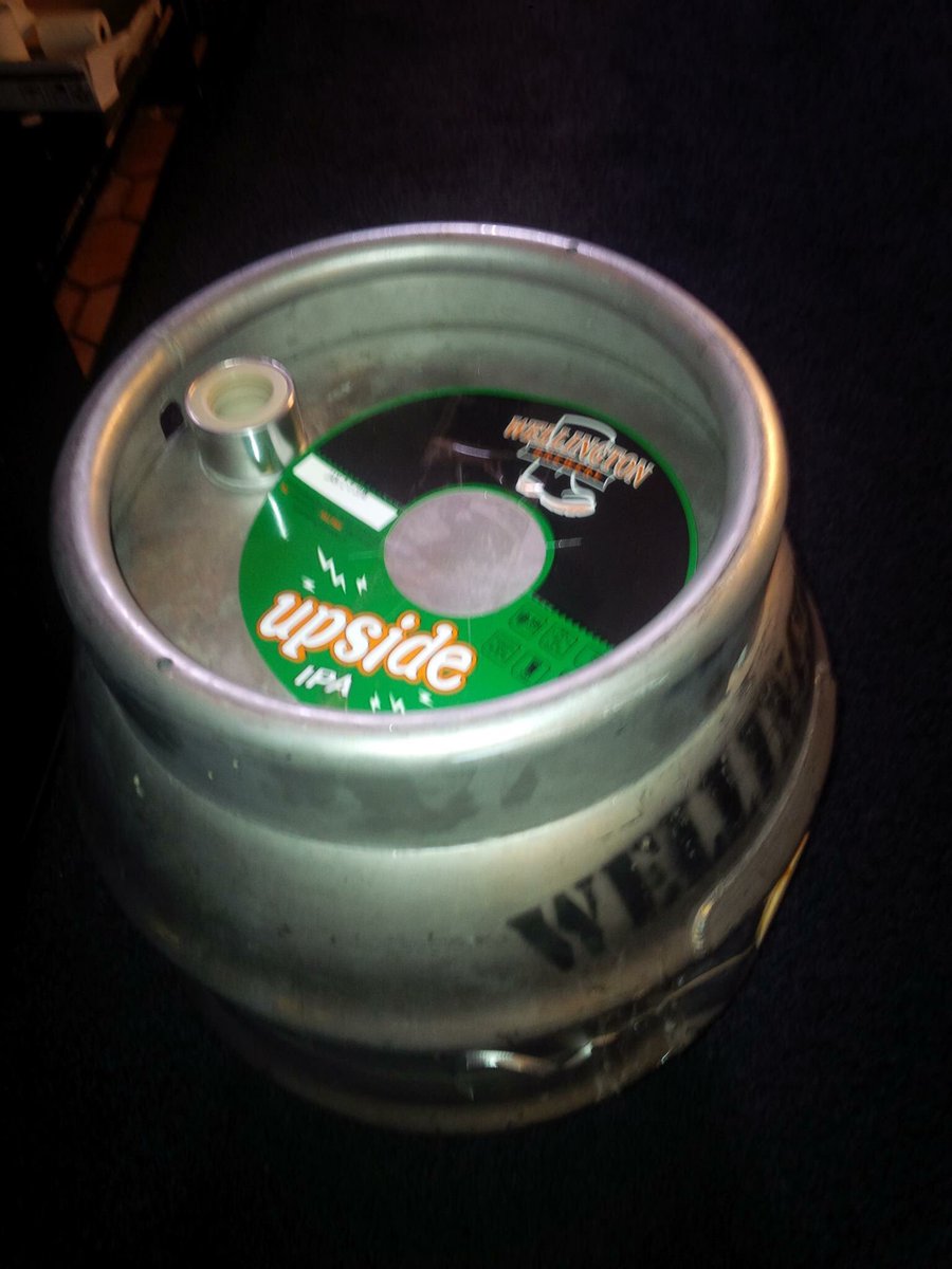 Cafe13MainSt's tweet photo. This week’s cask! @WellingtonBrew upside IPA @cbridgeca @OntarioBevNet https://t.co/JRU1XV7Db2