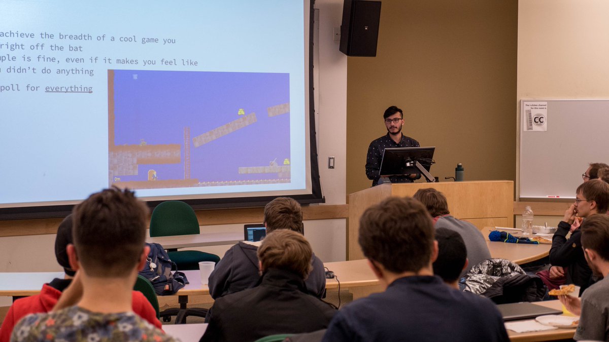 ColoStateACM's tweet photo. Great turn out yesterday for an incredible meeting with the CSU Game Developers Association. Thank you Mahdi Aldarweesh for the amazing photos!
Interested in joining GDA? GDA meets Tuesdays at 6:30pm in the Visual Arts Building, Electronic Arts Room H110. #CSU #ACM #Gamedev https://t.co/t5yvAlZGUB