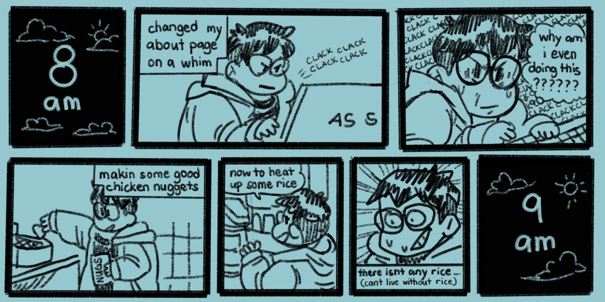 @peachfunz 8 am - 9 am #HourlyComicDay 
tryin to catch up! 