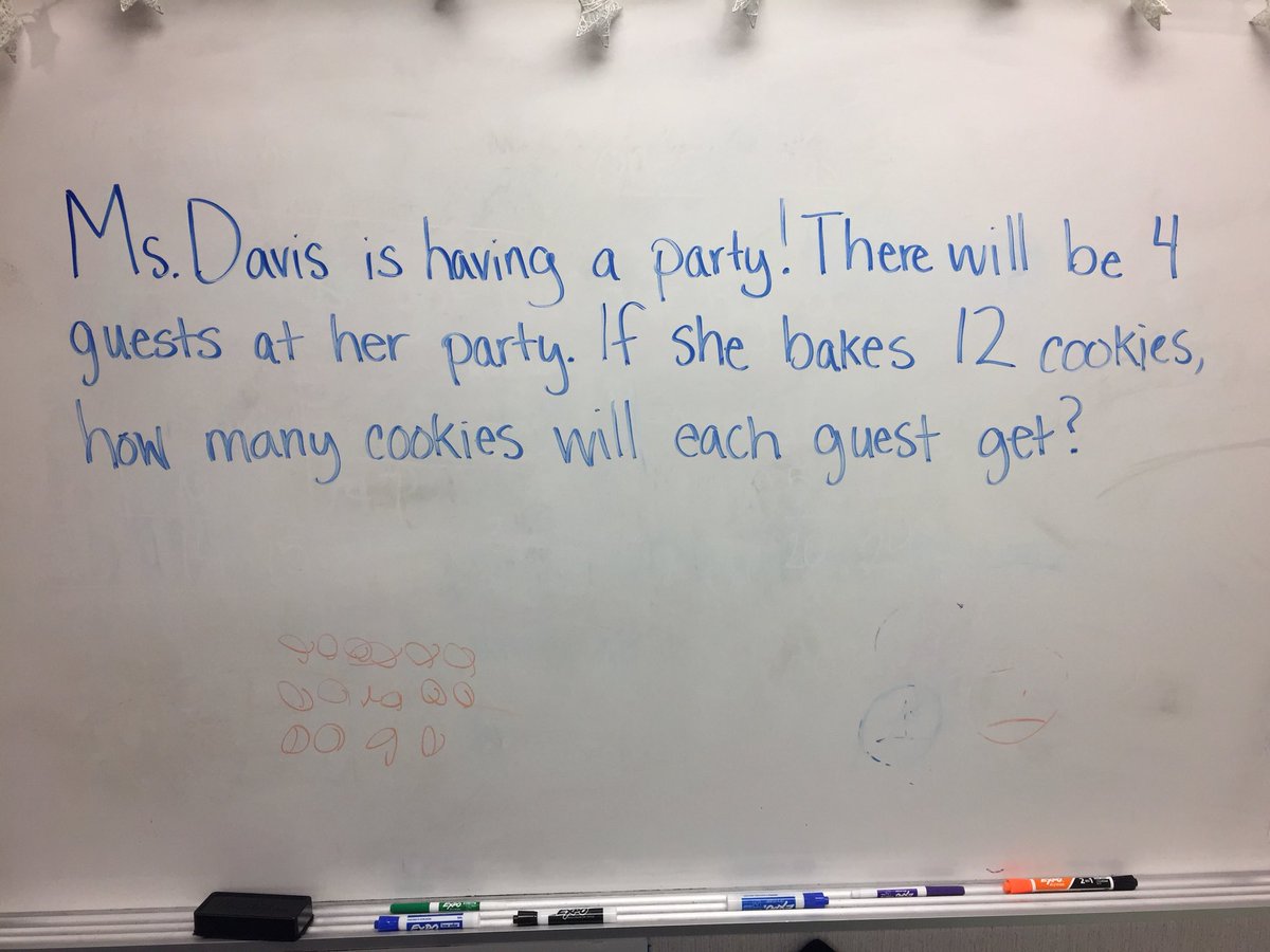 MsDavisMath17's tweet image. Some more awesome #fraction work from our 2nd graders today thinking about equal sharing.