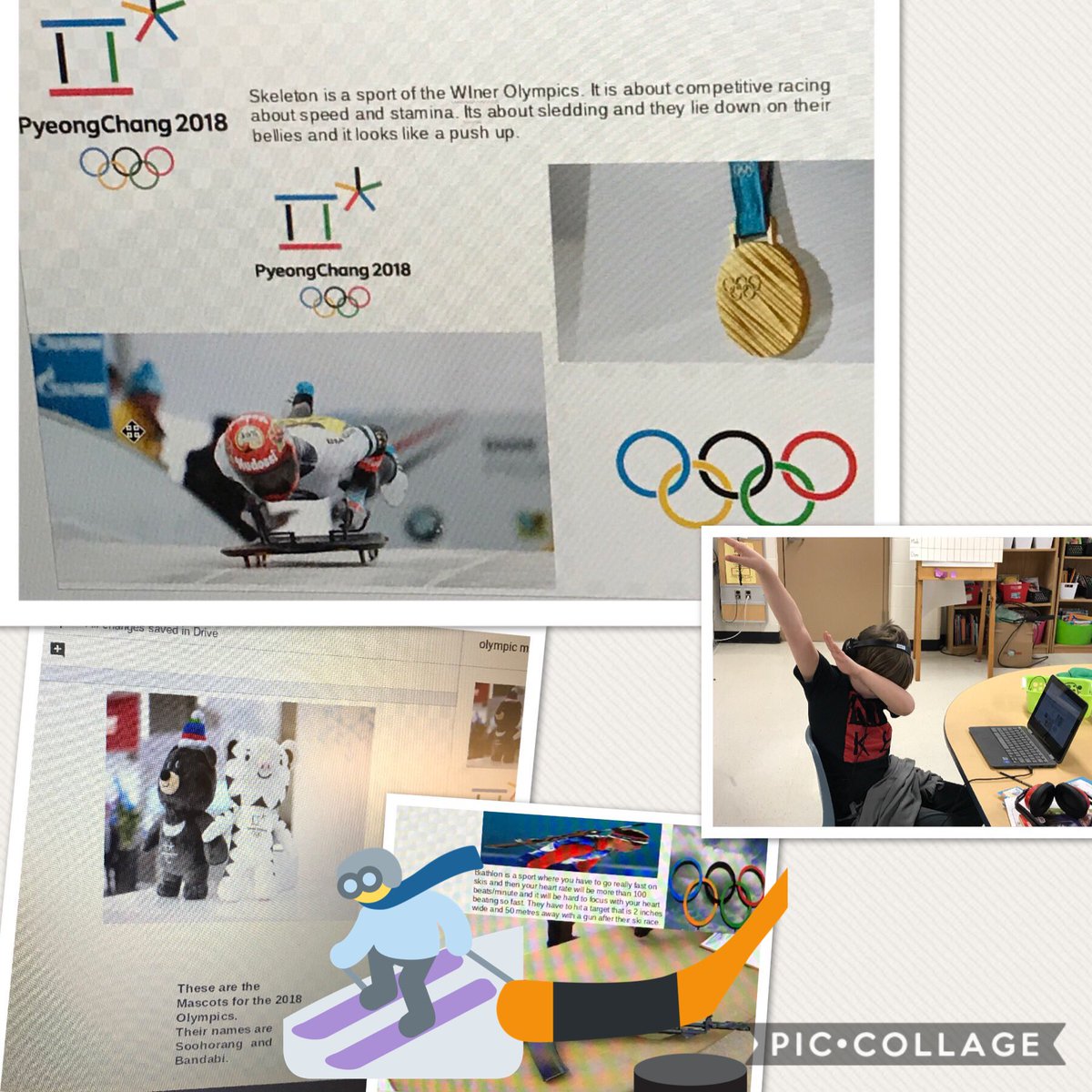 ms_girard's tweet photo. It’s one of my favourite times...Olympics time!! #peelINT Ss @MillersGrovePS researched a sport &amp; created an informative poster #peel21st #olympics2018 @MGJint @christinecraw20 🏒🛷⛷ https://t.co/alRzVRlyLh