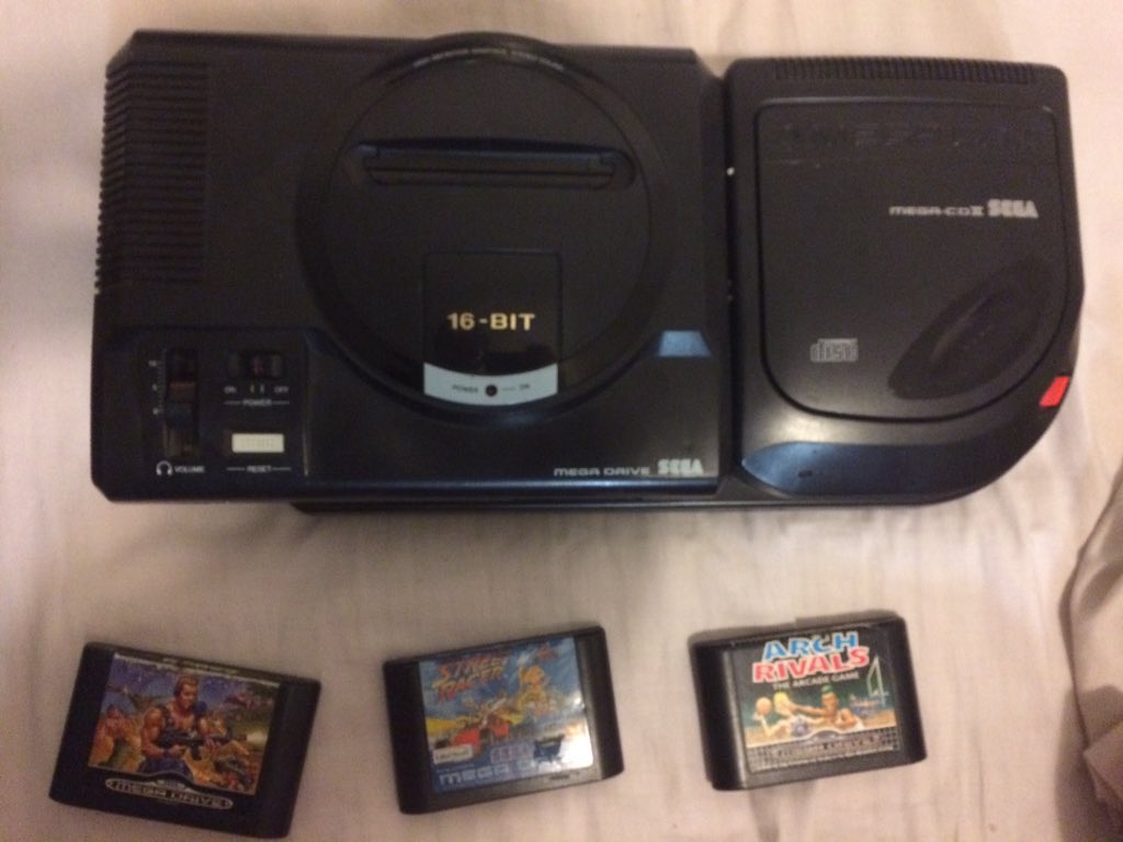 swooper_d's tweet photo. DELIVERY!
Finally, FINALLY, after over twenty years of waiting, so many missed eBay auctions and a lost package, finally I have a Mega CD to call my own!

Bought as untested though, so could be faulty. Will test it and share later.

Over the moon for now though! https://t.co/MBkTkjqyfW