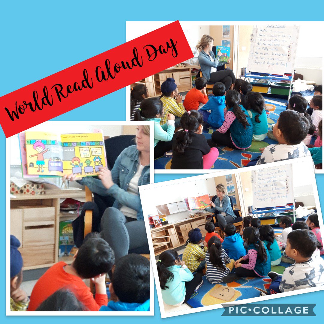 SIB_K3's tweet photo. Reading @toddparr's 'Reading Makes You Feel Good' in honour of #WorldReadAloudDay. "Reading is important! When you read or someone reads to you it helps you learn and discover new things". @SIB_Library @JaySugunan @PeelSchools https://t.co/5FfsEKRSzR