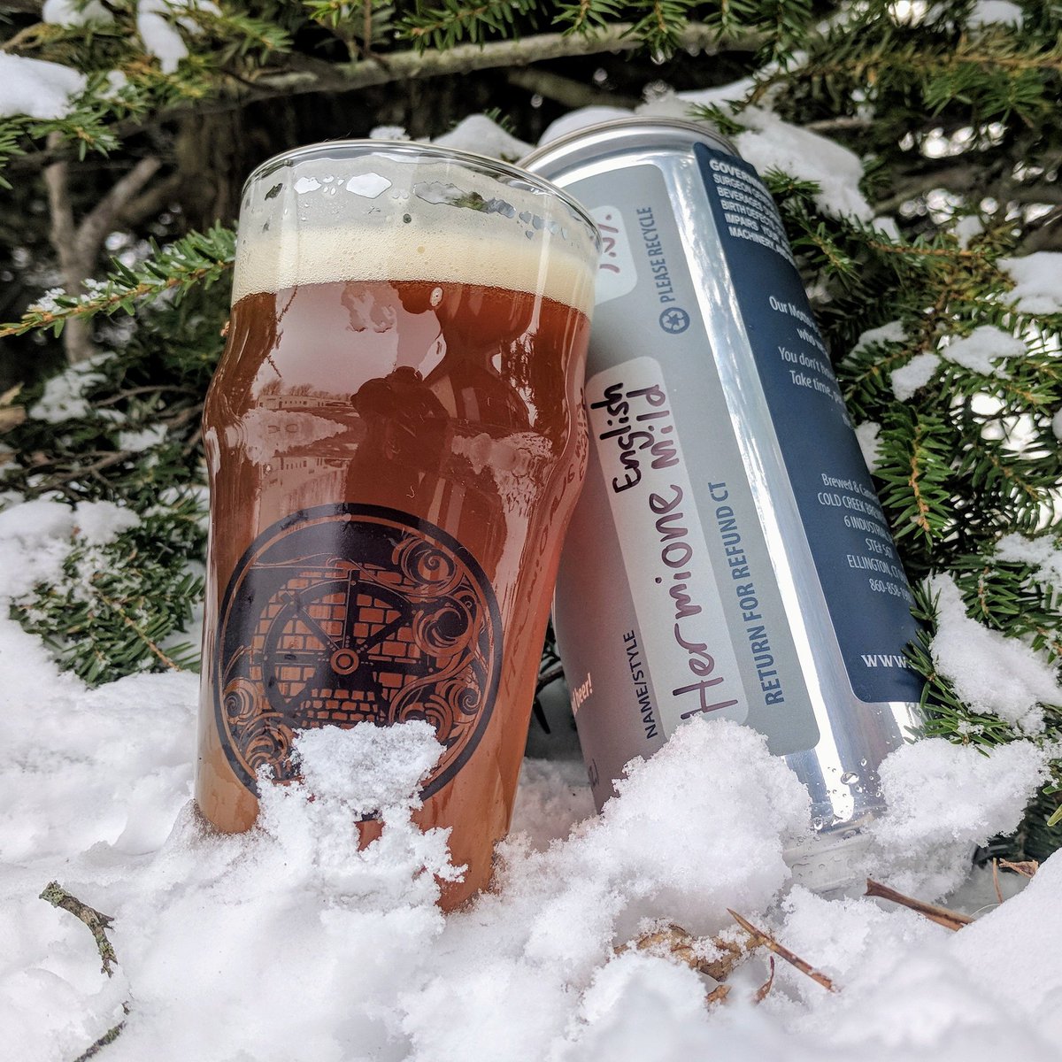 Today, we've got a traditional, 3.6% English mild brew for you: Hermione! A light, easy-drinking, malt-forward beer with a low hop profile. We taste a carmel-sweetness upfront followed by a mild nuttiness with hints of plum and raisin. Cheers. 🍻