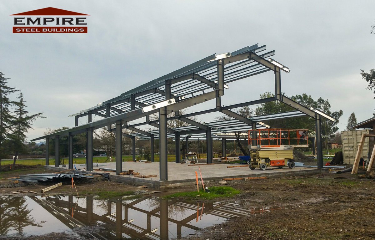 Empire Steel Buildings On Twitter American Barn In Progress In