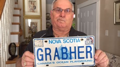 CBCNS's tweet photo. Nova Scotia man returns to court in fight for 'GRABHER' licence plate https://t.co/II3ZD9Vyo4 https://t.co/J7RQK9rwC5