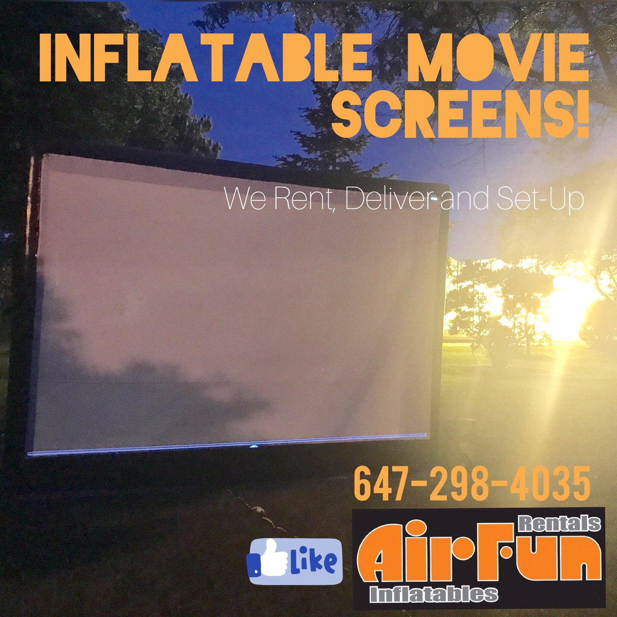 AirFunRentals's tweet photo. #Inflatablescreens for rent!
* Birthday Parties
* Schools
* Community Centres
* Summer camps
* Youth groups
* Daycares
* Fundraisers
Info: 647-298-4035 |416-457-8268 https://t.co/I5AHgQMDnY
