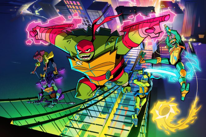 EW's tweet photo. Cowabunga! See all the reimagined characters of 'Rise of the Teenage Mutant Ninja Turtles' 
https://t.co/1sFaJp7pBQ #TMNT https://t.co/ptDAgWEmdI