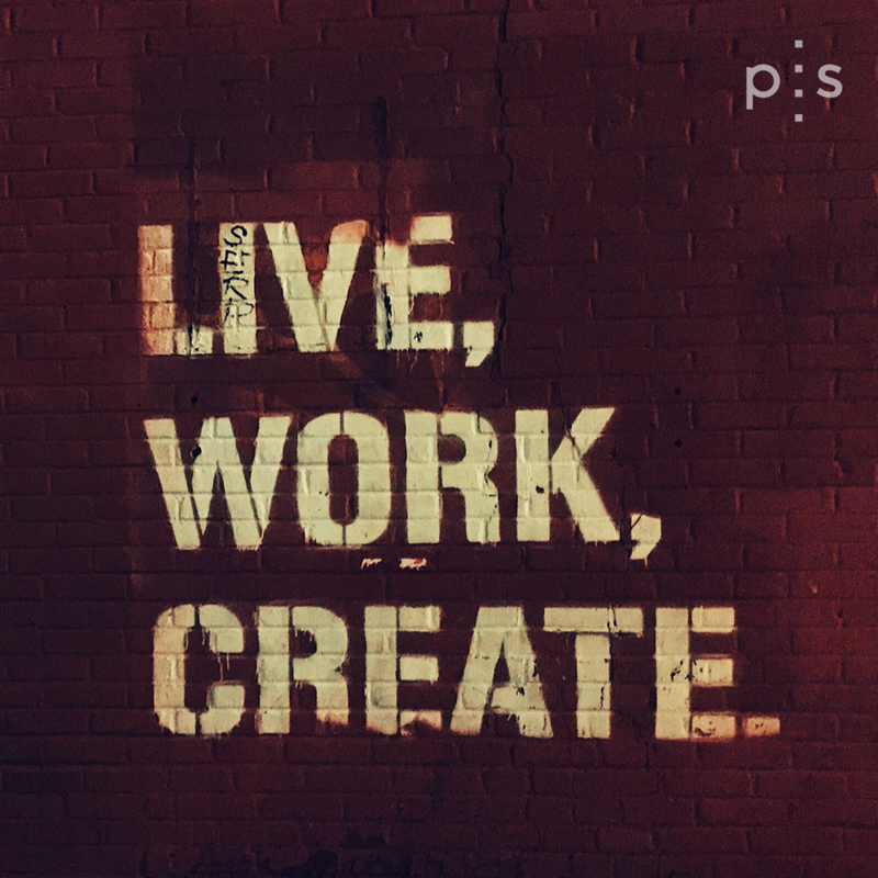 Live work. Live energy. Living works. Living works. концепция live-work-play.