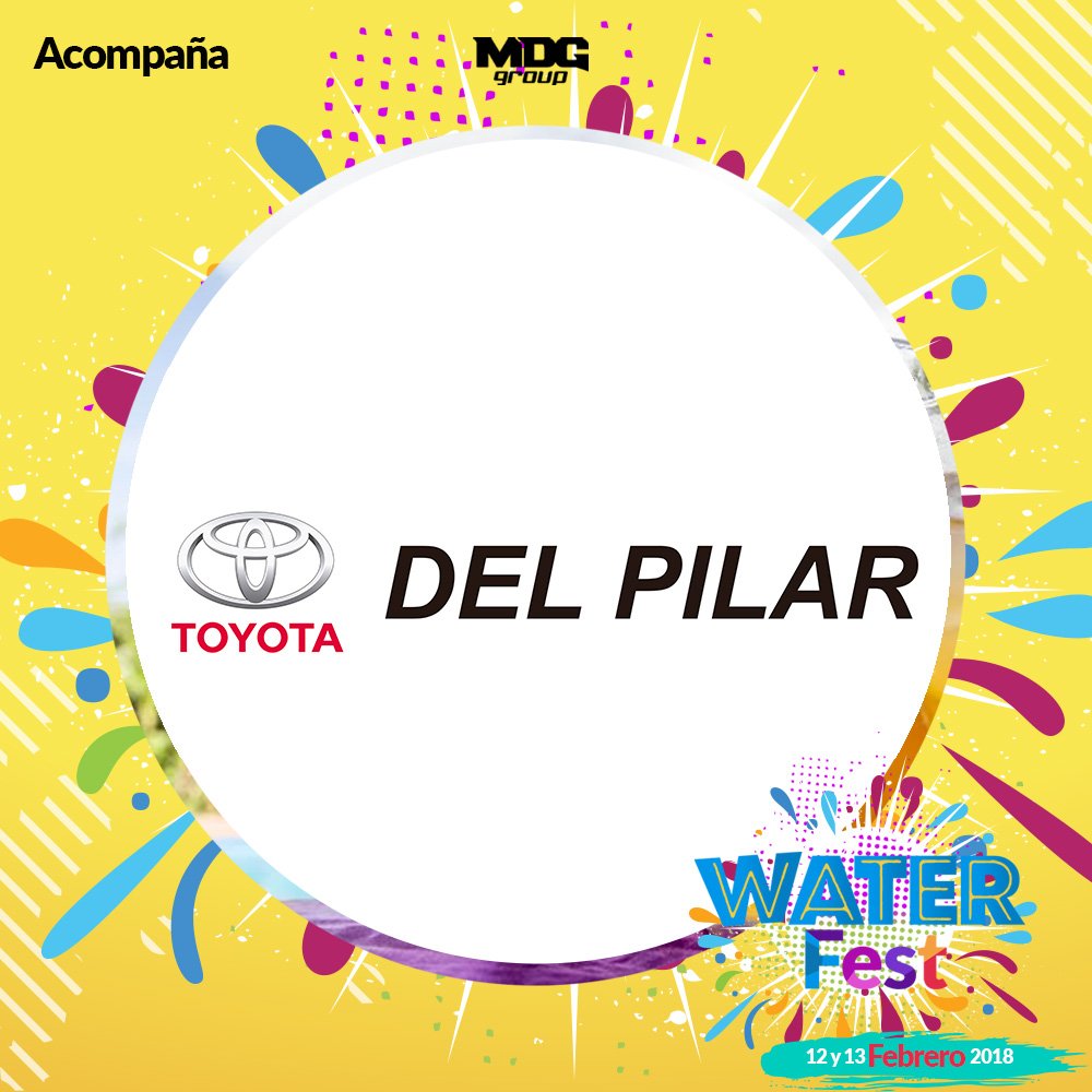 Acompaña el #Waterfest18 🚘 TOYOTA DEL PILAR <a href="/toyotadelpilar/">Toyota Del Pilar</a> toyotadelpilar.com

Viví el verano en un TOYOTA.

#festival #Musica #Juegos #verano #2018 #Speakers #Host #Shows #Pileta #Verano2018 #MDG #MDGGrpup #Show #Music #TOYOTA #sponsor #Acompaña #Auto #Car