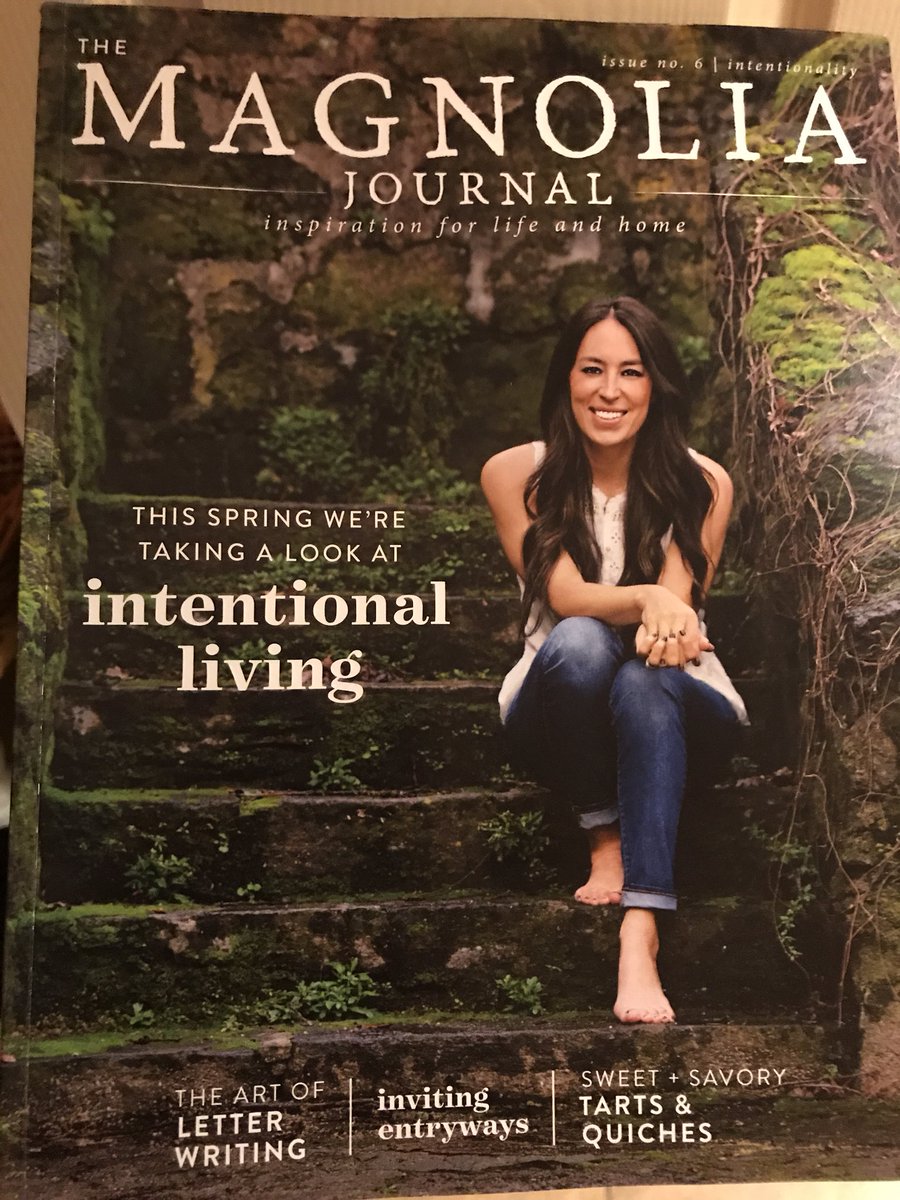 Pam__Wilcox's tweet photo. So excited to see this in the mail today!  @magnolia @joannagaines #bestmagazineever #beintentional https://t.co/urEbJ3hOzr