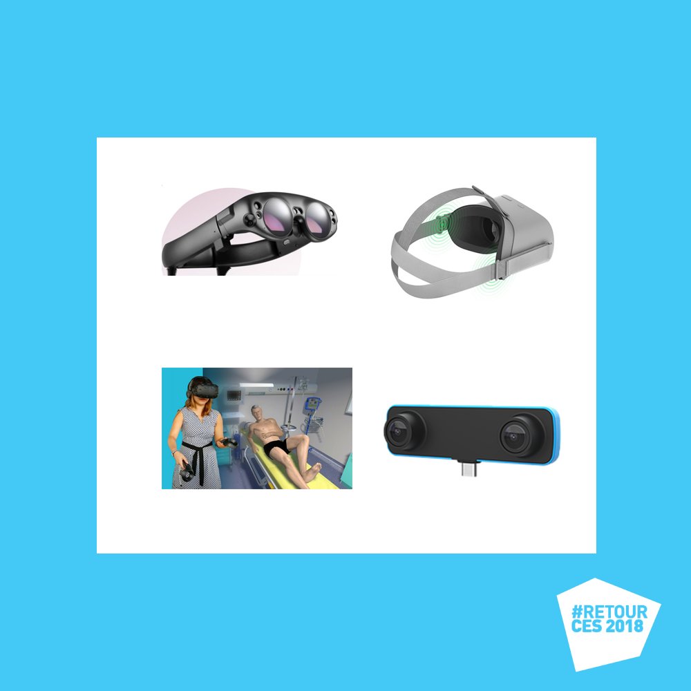 Cap_Digital's tweet photo. #RetourCES2018 Les tendances #AR #VR Réalité mixte :
— AR et VR sont sur un pallier de croissance
— La réalité augmentée est le graal
— Hololens est la plateforme la + utilisée par les dev
— VR +santé = 👌notamment avec @simforhealth, adhérent Cap Digital cc @jeromeleuleu ! https://t.co/8ilFJ3aDAN