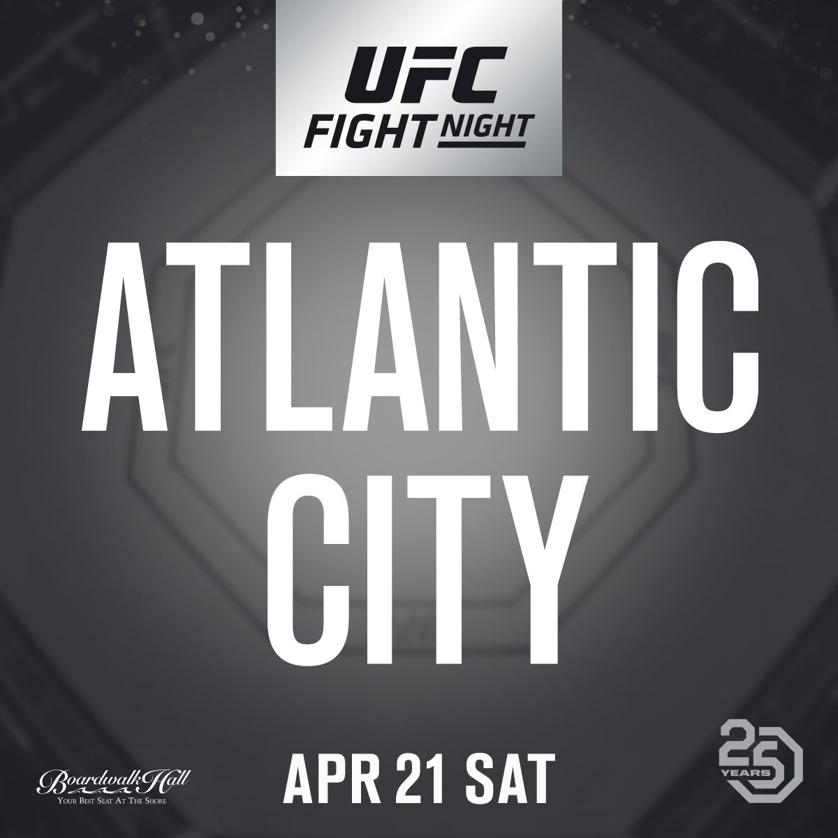 Back at the Boardwalk. ⛱

The UFC returns to Atlantic City on April 21. #UFCAC