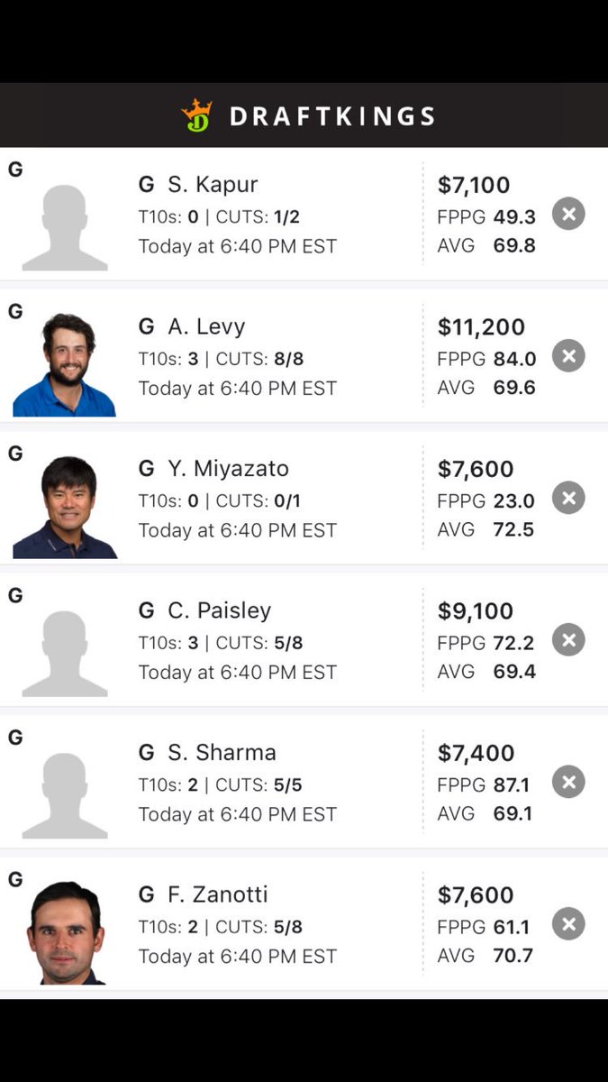 Lineups for the Waste Management &amp; Maybank .. DM for packages