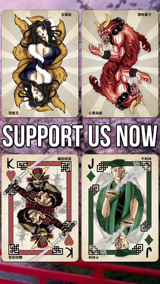 🔥 We Need You to Reach our Goal to Create this Amazing Cards Deck : Heroes of Japan 🇯🇵 [LIMITED EDITION]
⏩ Check Link to Bring Art to Reality Now ! 🌸

kickstarter.com/projects/karde…
