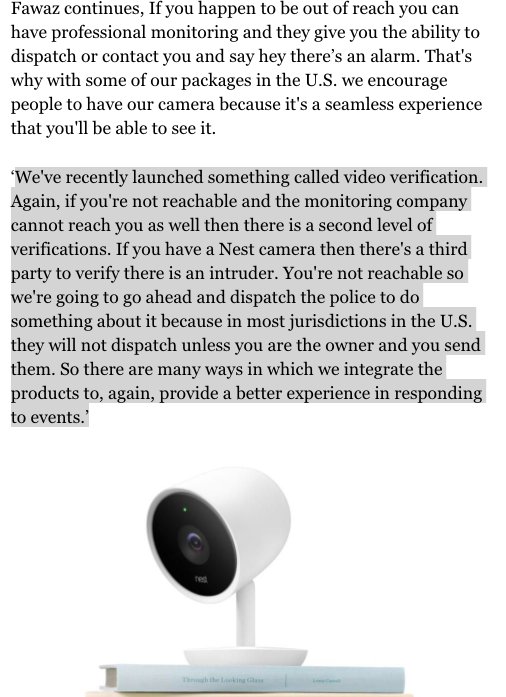 IViewNow's tweet photo. Thoughtful and Connected: CEO of @nest discusses the perks of professional monitoring and video verification in this @Forbes article https://t.co/87FgJk1iK6 #IoT #smarthome #priorityresponse https://t.co/hdvI2YWDLi
