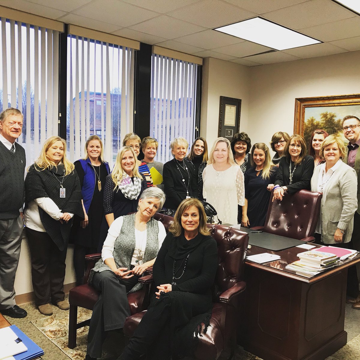 When we’re not stealing things in her office or rearranging items just for fun, we gather together to pray for complete healing in our leader <a href="/jennifervbrown/">Jennifer Brown</a>! #scschat