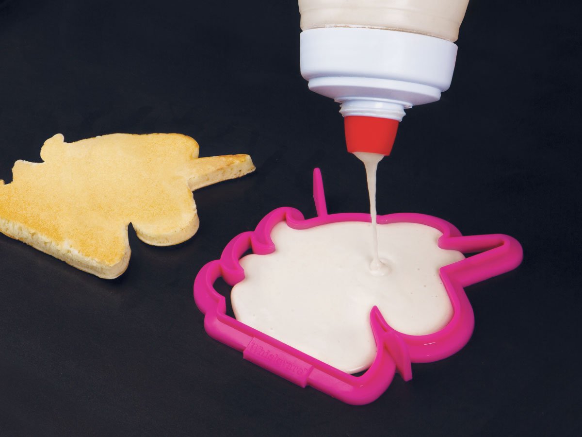 Whiskware's tweet photo. Unicorns are real. Real tasty, when they’re piping hot and on your plate. Make dreams come true—and make them delicious, too. Get your unicorn pancake mold here. https://t.co/HbBIf4NIth https://t.co/1PrxKAjQv7