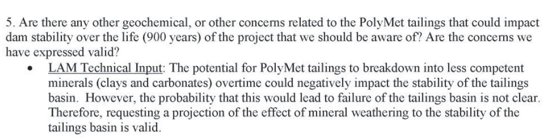 polymetpapers's tweet image. 2012 DNR dam safety memo - impact of weathering is unclear on #PolyMet dam stability, concerns about it are "valid" polymetpapers.wordpress.com/2018/02/01/the…