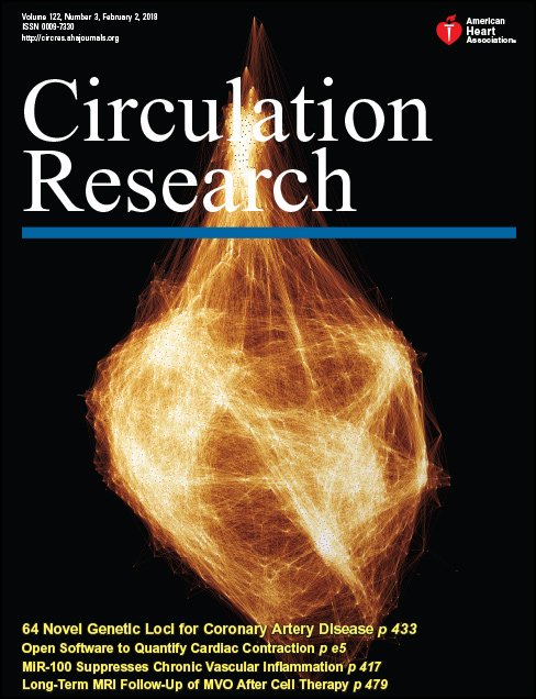Circulation Research (@circres) on Twitter photo Feb 2 issue is up! Free Editor Picks and issue highlights, along with Reviews, News & Views, Editorials and Viewpoints ow.ly/NQyy30i8Qa1 
#cardiology #HeartResearch #BasicScience #CardiovascularResearch Feb 2 issue is up! Free Editor Picks and issue highlights, along with Reviews, News & Views, Editorials and Viewpoints ow.ly/NQyy30i8Qa1 
#cardiology #HeartResearch #BasicScience #CardiovascularResearch