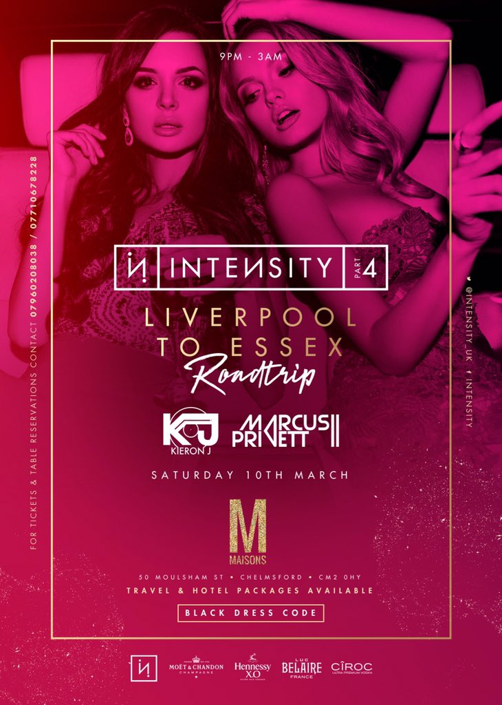 Intensity™ UK (@intensity_uk) on Twitter photo The Word Is Out 👀 The Journey Continues.. Saturday 10th March! Liverpool To Essex.. <a href="/maisonsbar/">Maisons</a> #Part4 #Roadtrip <a href="/DJKieronJ/">ThisAintUrAverageDJ</a> <a href="/MarcusJordan3/">Marcus Privett</a> The Word Is Out 👀 The Journey Continues.. Saturday 10th March! Liverpool To Essex.. <a href="/maisonsbar/">Maisons</a> #Part4 #Roadtrip <a href="/DJKieronJ/">ThisAintUrAverageDJ</a> <a href="/MarcusJordan3/">Marcus Privett</a>