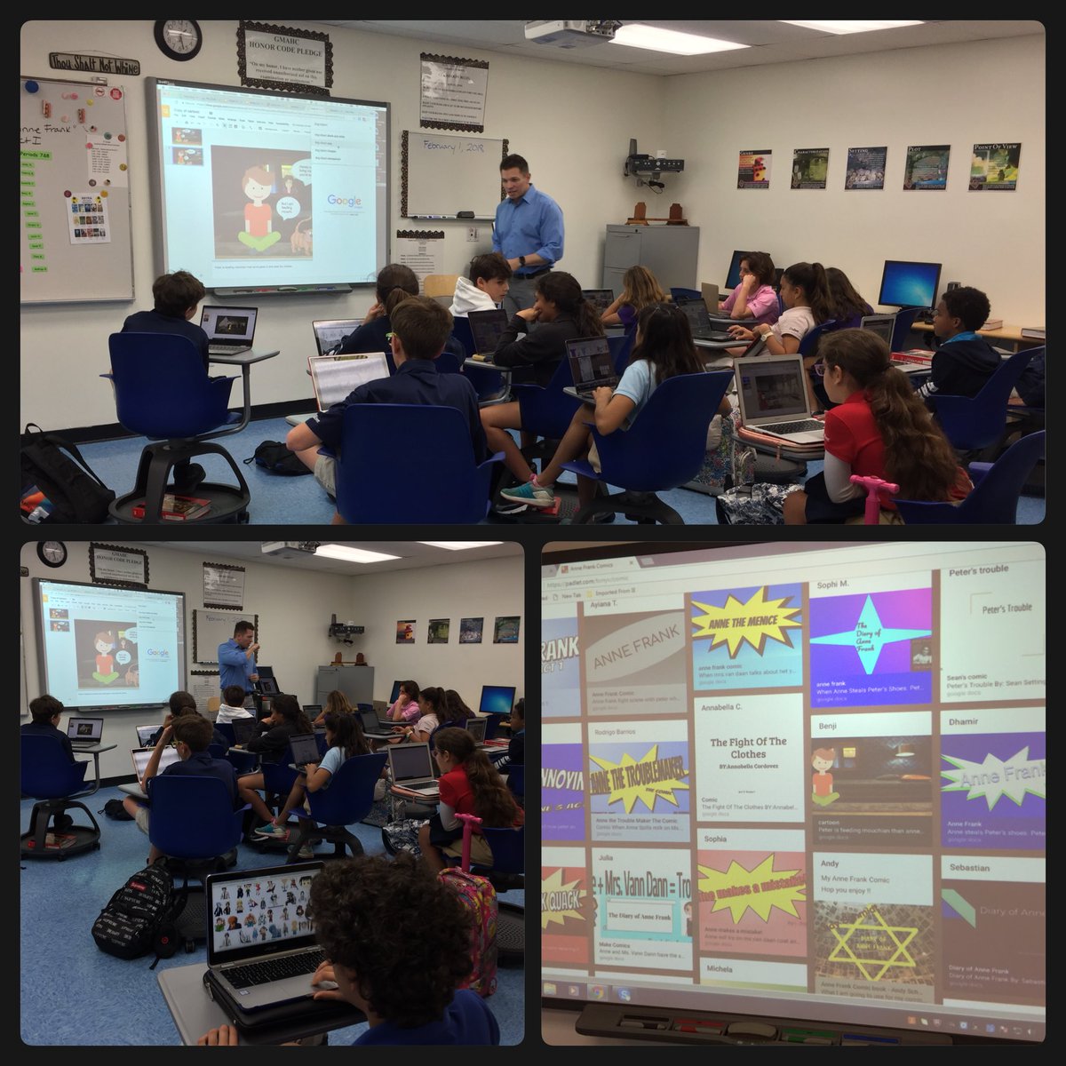 mc_burns92's tweet photo. Sts enjoy a lesson on creating comics w/ @tonyvincent #gslearning https://t.co/ptO12GdziT
