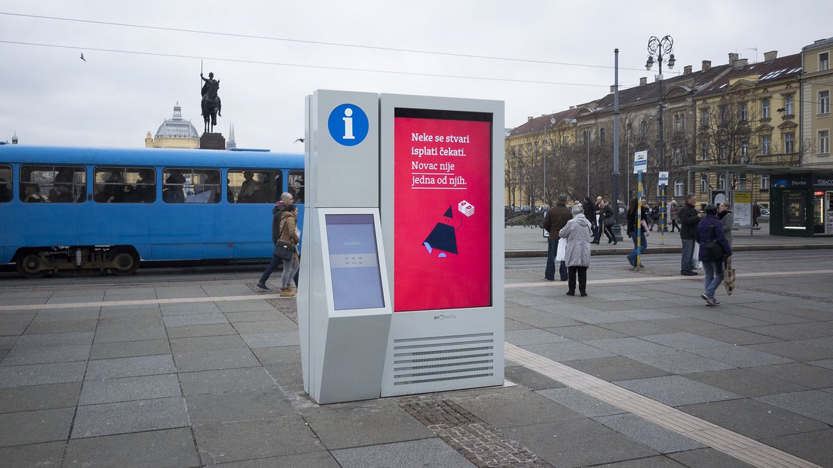 go2digital_hr's tweet photo. Some things are worth waiting for...@AddikoBankHR #digitalsignage #banking #advertising #premiumlocations https://t.co/88GDYxLNk6
