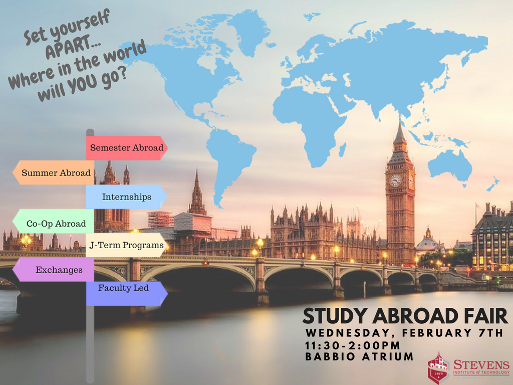 stevensgoabroad's tweet photo. "...and then I realized adventure was the best way to learn" 
Stop by the Study Abroad Fair NEXT WEDNESDAY 2/7 @ 11:30am-2pm Babbio Atrium #GoExplore #StudyAbroad #InternationalExperience https://t.co/yHwSML6Lt5