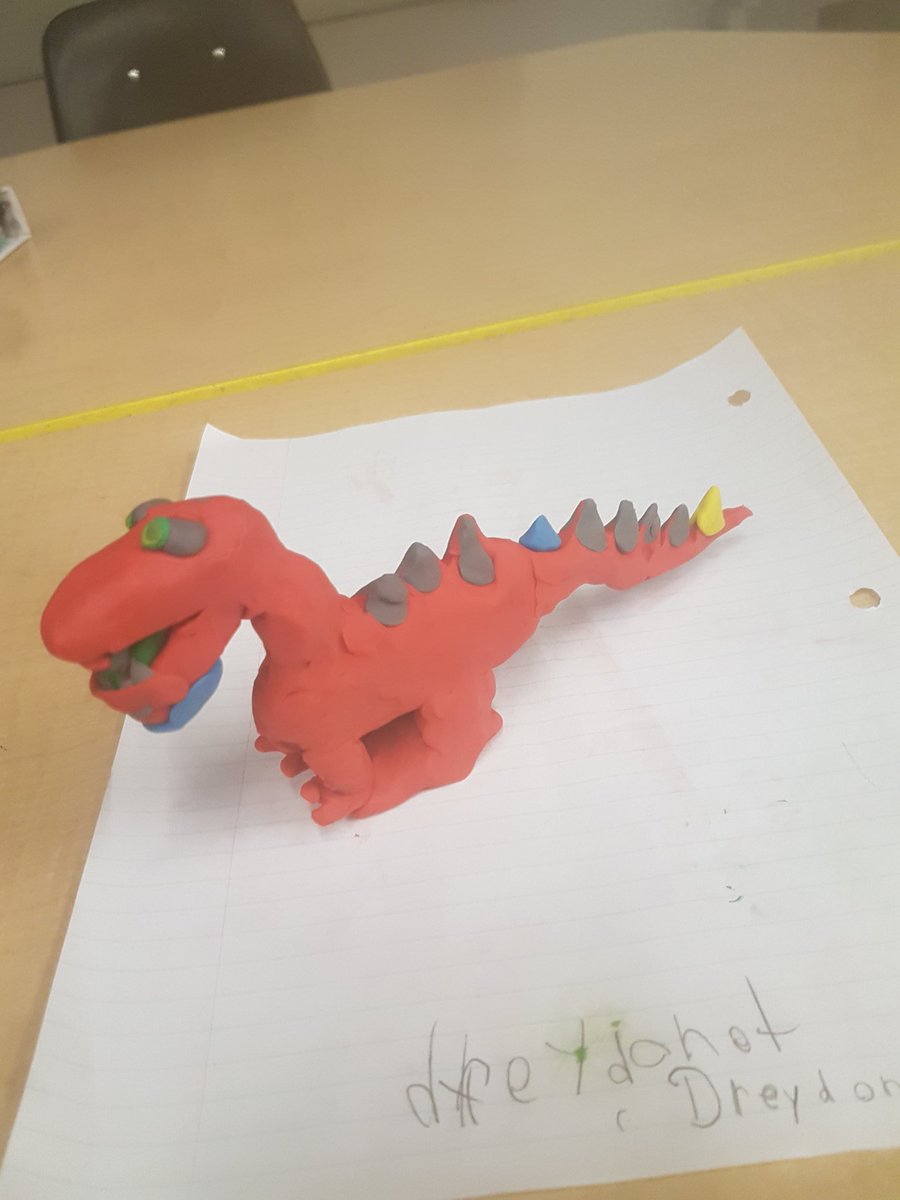 shieldsk89's tweet photo. We are writing stories about a dinosaur named Max... Here are some of our Maxs. @DufferinSchool @WinnipegSD #writing #makingcharacters #artislife #room14 #grade3and4 https://t.co/2SRS3Q5953