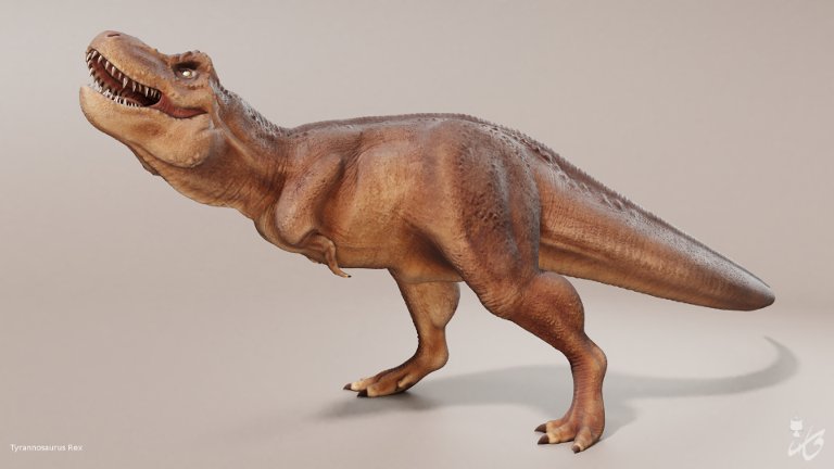Kyan0s's tweet photo. The rendered version of my #TRex. 

#b3d #blender3d #3dmodeling #animal #dinosaur #3dart #3d https://t.co/ZcW2t7ana7