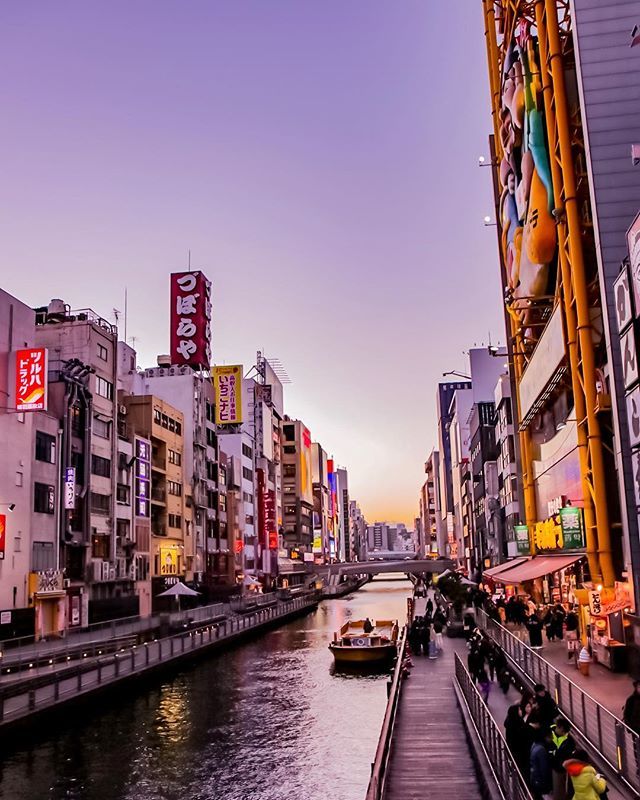 _melaniemay's tweet photo. Blue hour in #Osaka.

This Japanese city is bursting with colour and life. This is #dōtonbori, one of the main tourist areas of Osaka. The area runs along the #dotonboririver from Dōtonboribashi Bridge to Nipponbashi Bridge. When I go back to #Japan I am… https://t.co/jNIeEcA7pa https://t.co/kDwTdxmu0A