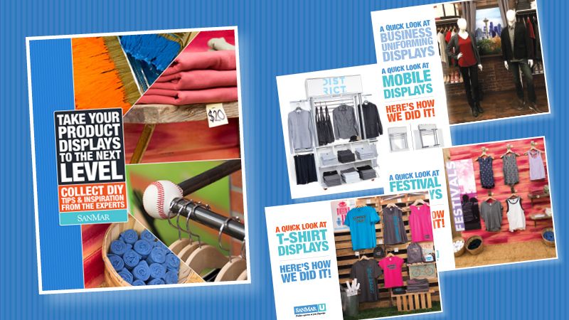 sanmar_corp's tweet photo. Check out the latest #FabricBlog on #SanMarU. Not only will you find inspiration on how to build unique #displays that can help drive sales, but you will also discover tips and tricks from our display experts. https://t.co/hvJQghxS0p https://t.co/EjWcRr9NFT