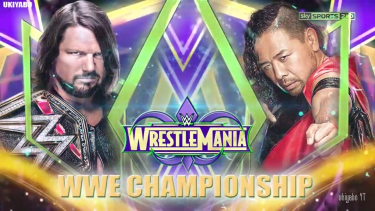 iDspD's tweet image. 1st sanctioned match for @WrestleMania @AJStylesOrg vs @ShinsukeN.