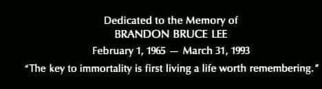  Happy Birthday Brandon Lee 