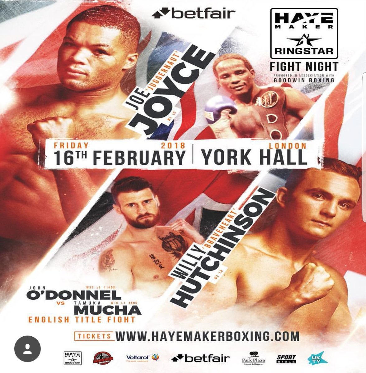 FIGHT NIGHT 16.02.18, York Hall. <a href="/HayemakerBoxing/">Hayemaker Boxing</a> <a href="/Goodwin_Boxing/">Goodwin Boxing</a>. #boxing #yorkhall