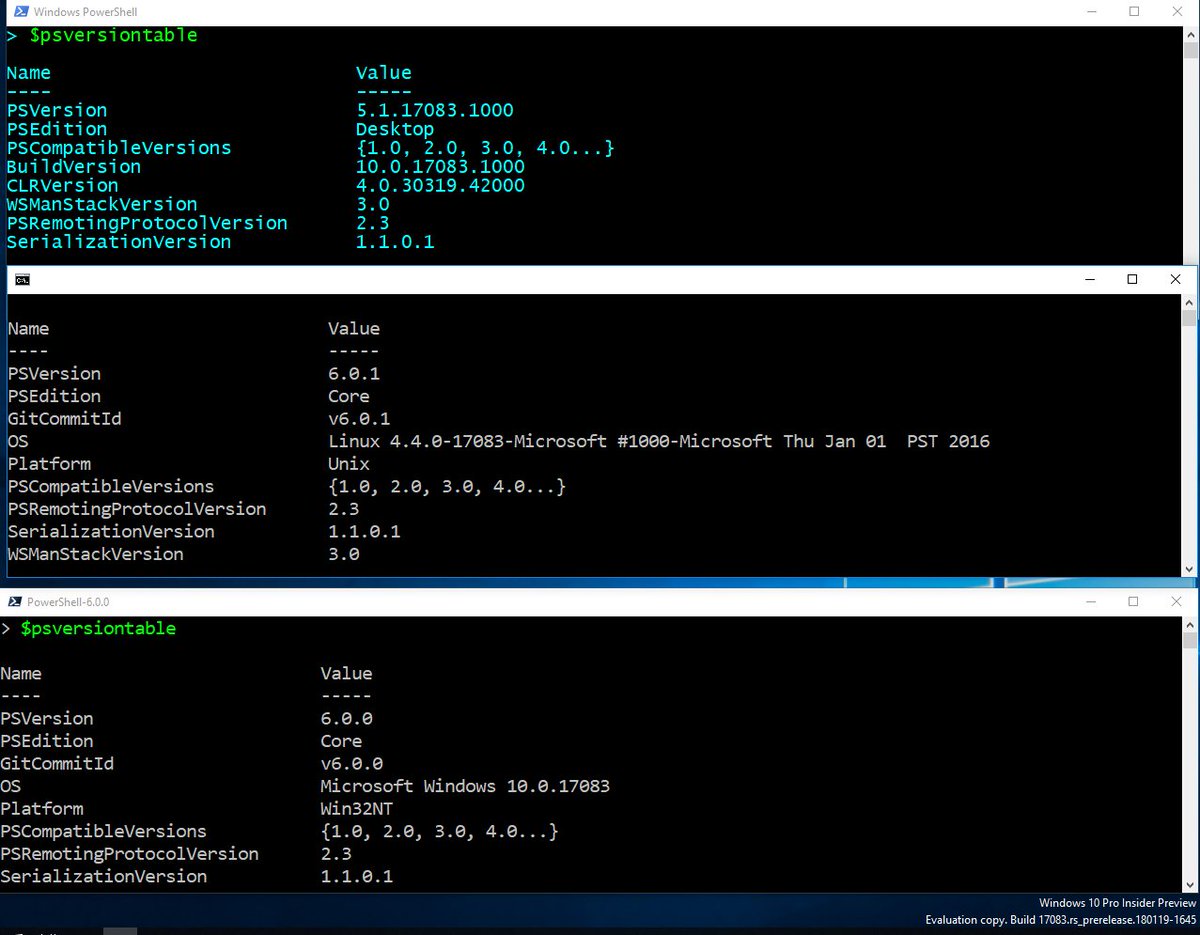 GaTigerFanatic's tweet image. Never thought I would see this day.
#PowerShellRocks #WSL 

@jsnover
