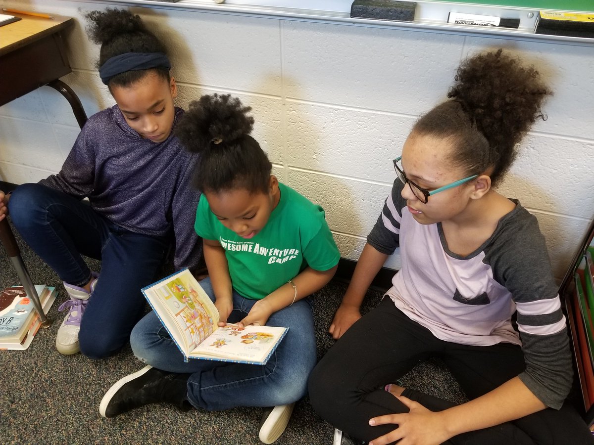 World Read Aloud Day going strong with our second grade buddies