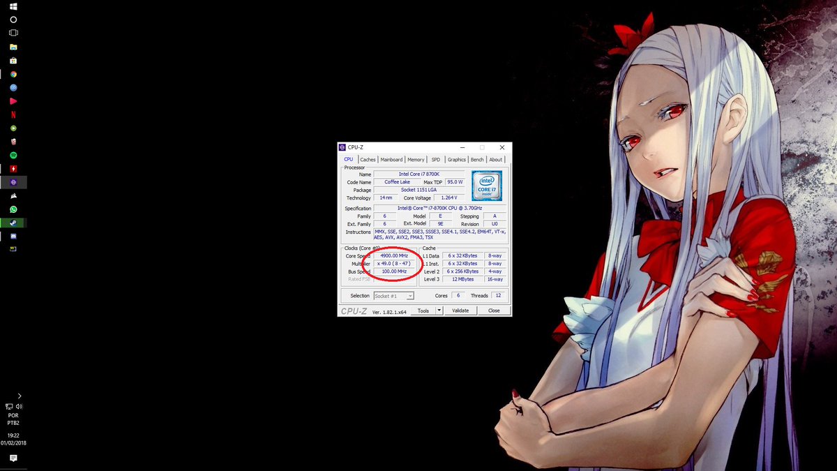 PacocaPlayer's tweet image. 4.9ghz em todos os núcleos. Cpu MONSTRO! Esquenta bem pouco em relação ao antigo i7 4770k que eu tinha. Pega 5ghz tranquilo. So por mais vcore. Deixei assim pq segura mais as temps :)