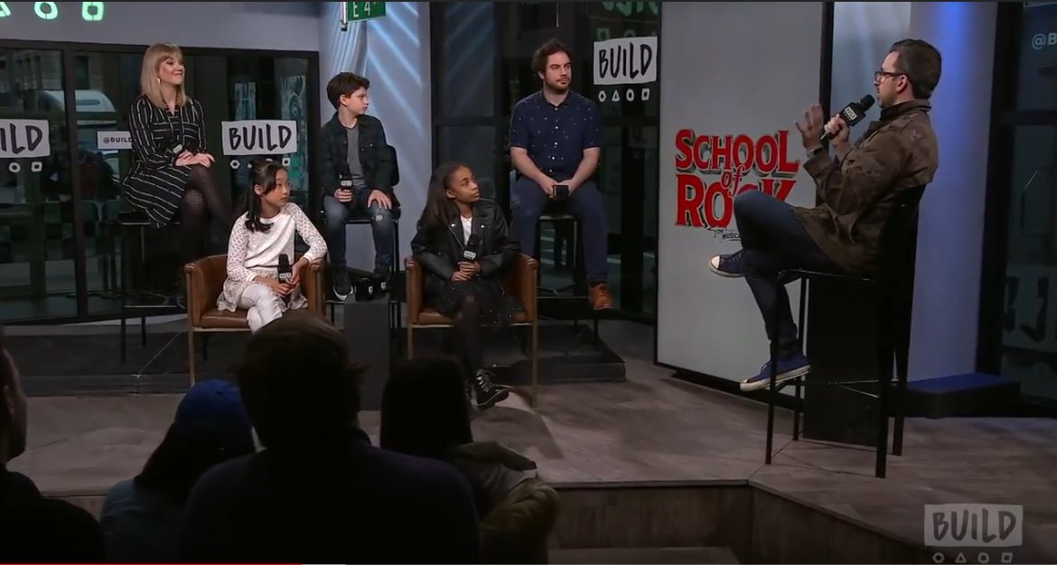 Don’t miss the cast of hit Broadway musical <a href="/SoRmusical/">School of Rock</a> on <a href="/BuildSeriesNYC/">BUILD Series</a> tomorrow! They’ll be chatting about their favorite moments as the show celebrates its 2nd anniversary. Tune in to Channel 25 at 8:30 PM.
