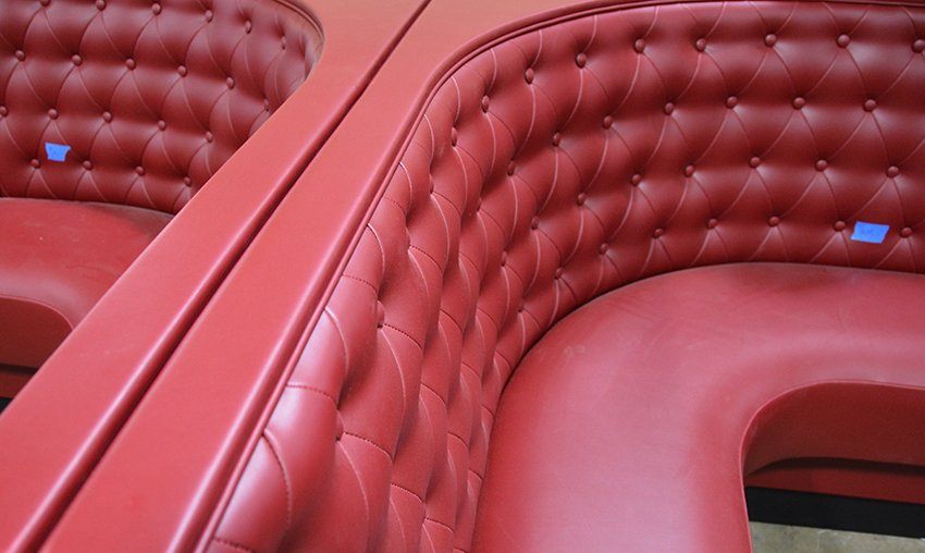 MaxsunGroup's tweet image. Diamond tufted booths for The Anthony! #booth #banquette