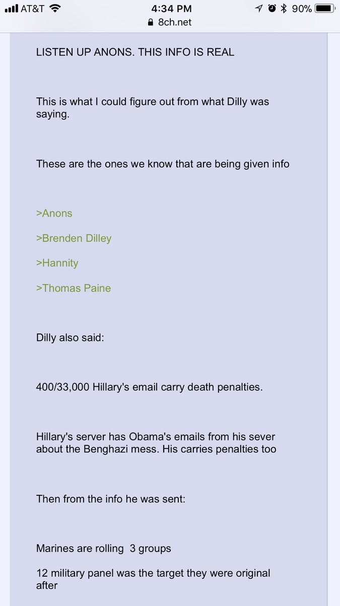 ItsAngryBob's tweet photo. ...more from latest Brenden Dilley INTEL dropl. The 12 military tribunal panel was in Norfolk VA; they're now working in a more secure place. Marines moved them recently. #Q #QAnon #TheStorm https://t.co/01qt7q2lmE