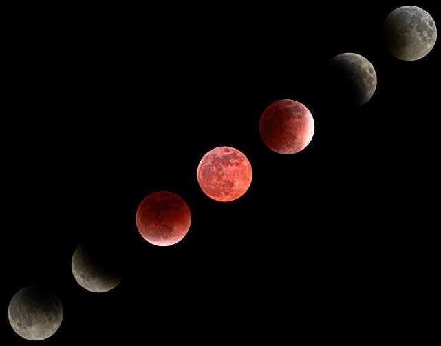 スーパー ブルー ブラッドムーン 皆既月食が綺麗でした 100blogs 1802 001 100 地亜貴の場所 ありか