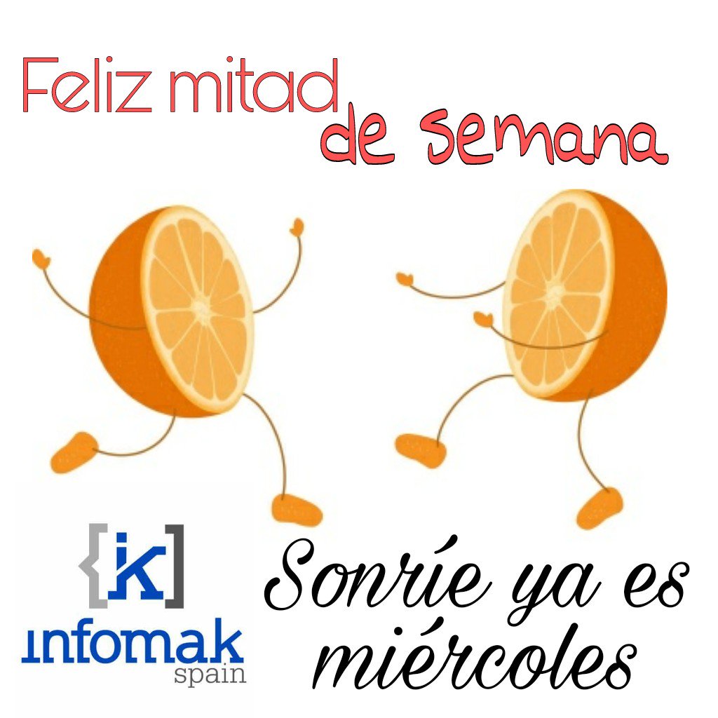 infoMak_Spain's tweet photo. Feliz mitad de #semana. #Sonríe ya es #miércoles. #followme #like4like #Disfruta #vive https://t.co/BiYPM96Tc8