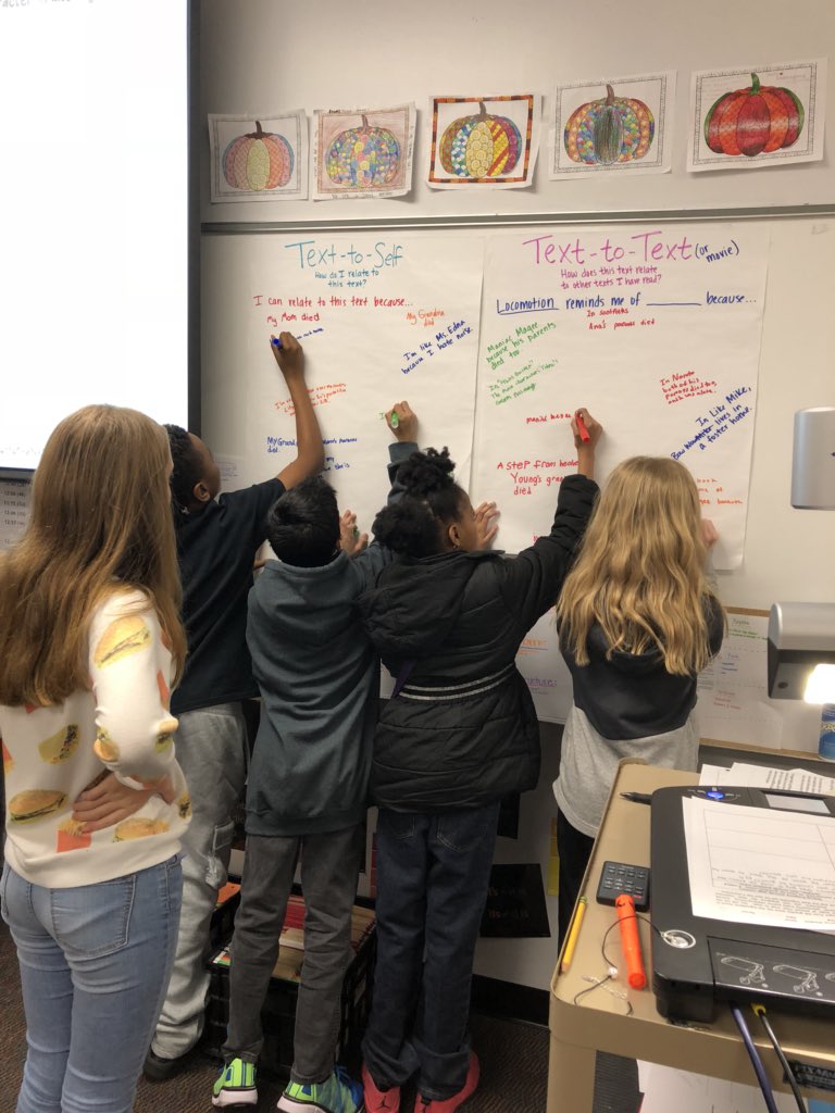 learnwithmszimm's tweet photo. Making text connections today with Locomotion by Jacqueline Woodson. And loving it! https://t.co/MpVxHX20bz